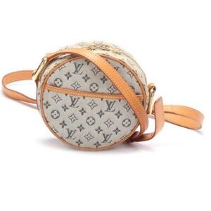 Louis Vuitton Mini Jeanne PM Blue Monogram Leather Crossbody